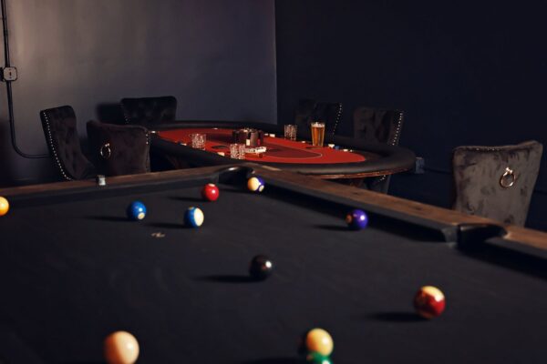 pool and card table closer shot