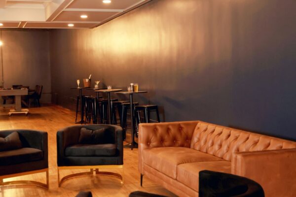 tall shot seating area