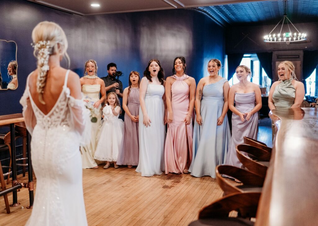 first look wedding photo alibi room upper sandusky