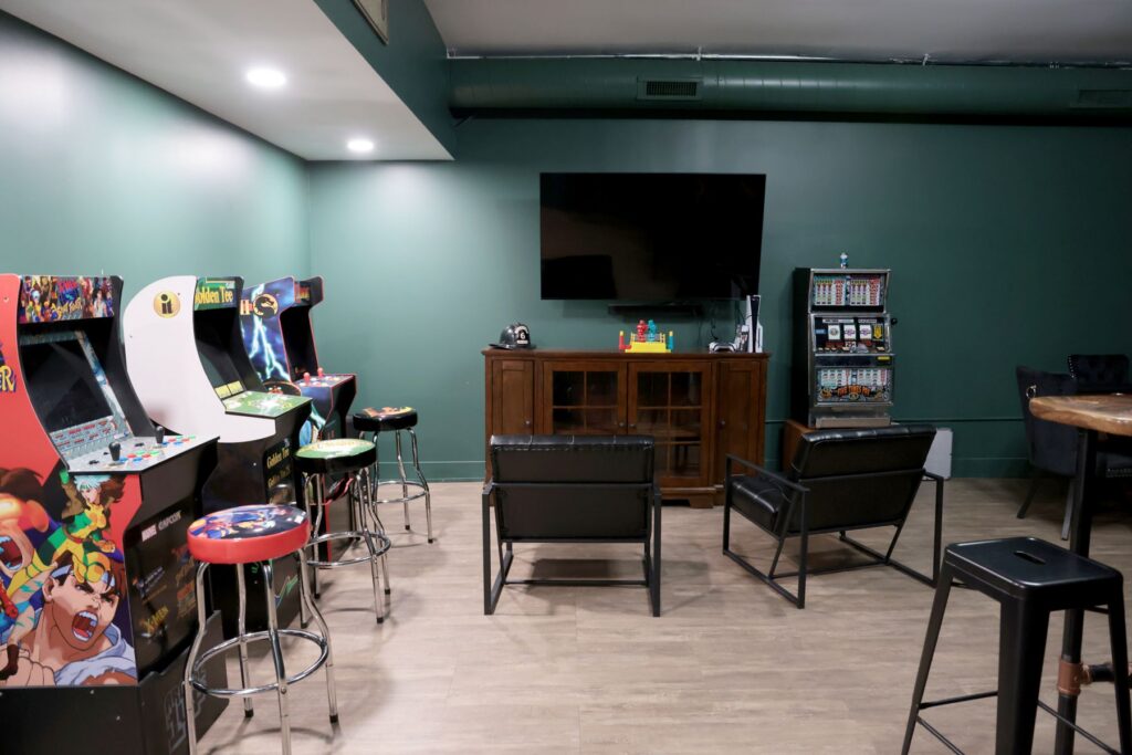 gaming and lounge space